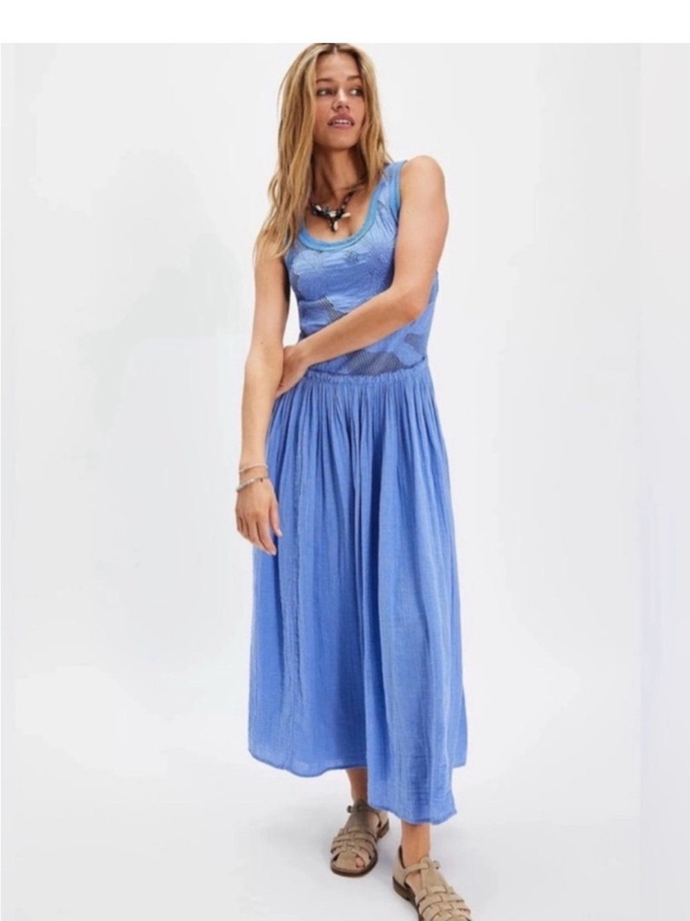 NWOT Free People Pearl Floral Maxi Dress Size XS